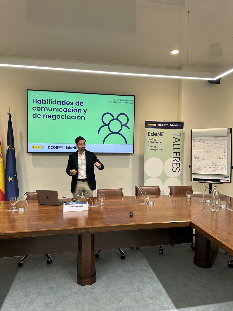 Negociamos porque en la configuración del interés general conviven la suma y contradicciones de distintos intereses. Negociamos porque defender lo colectivo debe incorporar la defensa de lo individual.

En Escuela de Negociación <a href="/CEOE_ES/">CEOE</a> con líderes empresariales y <a href="/JulioSomoano/">Julio Somoano TVE</a>.