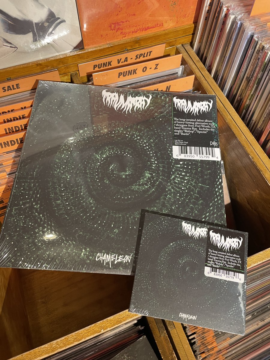 当店でも大人気！隠れファンも多いテキサス出身のシューゲ/グランジバンド、TRAUMA RAYの1stアルバムが再入荷！ヘヴィでドゥーミー、終末感のある繊細で美しさをあるサウンドは、NOTHING、SLOWDIVE、HUM、DEFTONES、LEAVING TIMEファンもチェック！
icegrillsnerds.com/?mode=grp&gid=…
