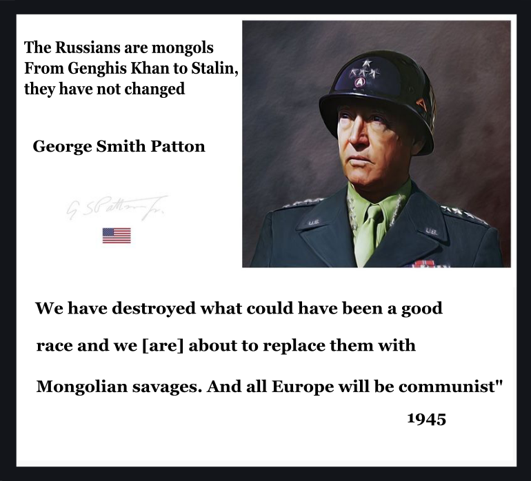 HylerYunk's tweet image. General Patton was almost a prophet in his statements about Russia.