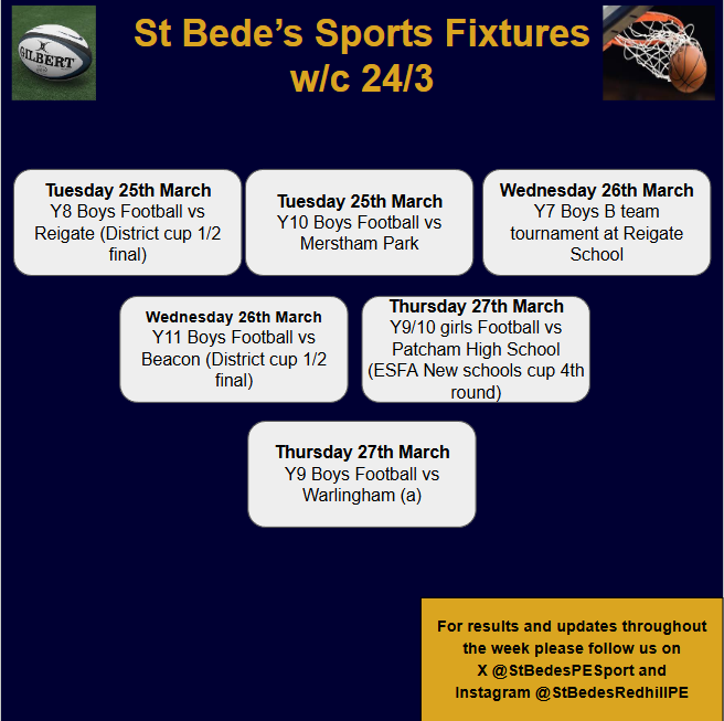 St Bede's School (@stbedesredhill) on Twitter photo 