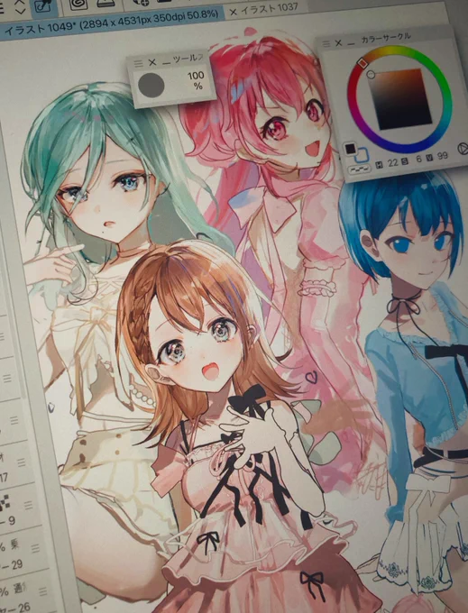 まだ全然途中だけどクリフェスの絵可愛すぎる 
