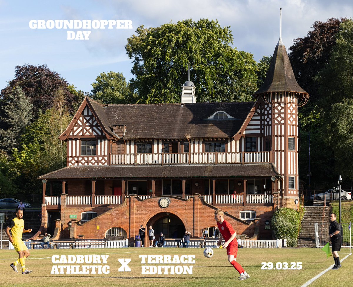 Terrace Edition (@terraceedition) on Twitter photo Join <a href="/CadburyAthFC/">Cadbury Athletic FC</a> & Terrace Edition to celebrate non-league football & #groundhopping at one of England's most characterful grounds this Sat.
Heart of Bournville with the world famous Cadbury factory /// vs Central Ajax FC /// Ltd Edition collectibles.
cadburyathleticfc.co.uk/f/groundhopper… Join <a href="/CadburyAthFC/">Cadbury Athletic FC</a> & Terrace Edition to celebrate non-league football & #groundhopping at one of England's most characterful grounds this Sat.
Heart of Bournville with the world famous Cadbury factory /// vs Central Ajax FC /// Ltd Edition collectibles.
cadburyathleticfc.co.uk/f/groundhopper…