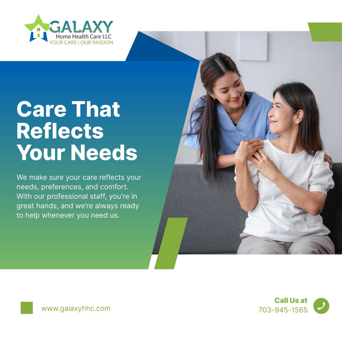 GalaxyHomeHC's tweet photo. From personalized plans to dedicated support, we’re here to ensure your comfort at every step. Reach out to us today to learn more about how we can help. 

#HomeHealthCare #WoodbridgeVA #HealthSupport https://t.co/3uaDnLEL7c