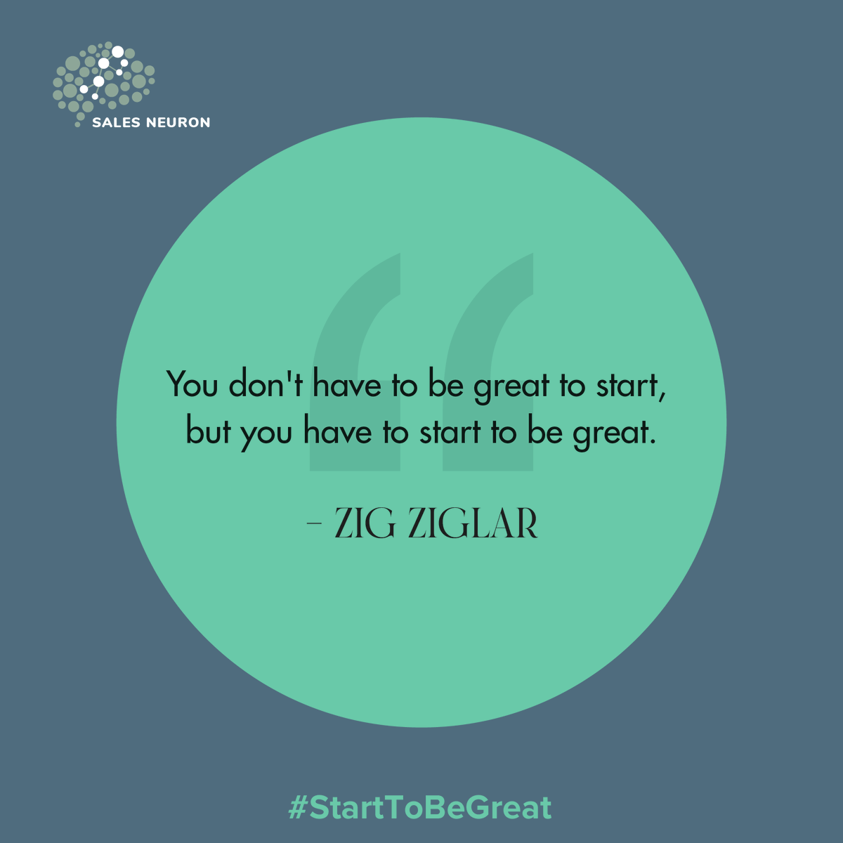 salesneuron's tweet image. Greatness begins not with perfection, but with the courage to take that first crucial step.

#FirstStepToGreatness #courage #CRM #zig #quote #knowledge #business #startup