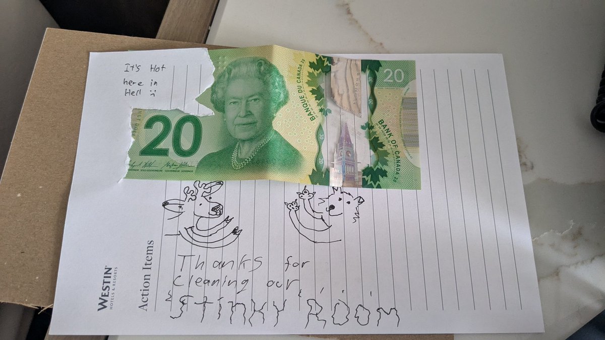 GaiusGuy's tweet photo. Always remember to tip hotel staff.
#FE25 #FE2025 #FurnalEquinox https://t.co/nyow8xrY4A