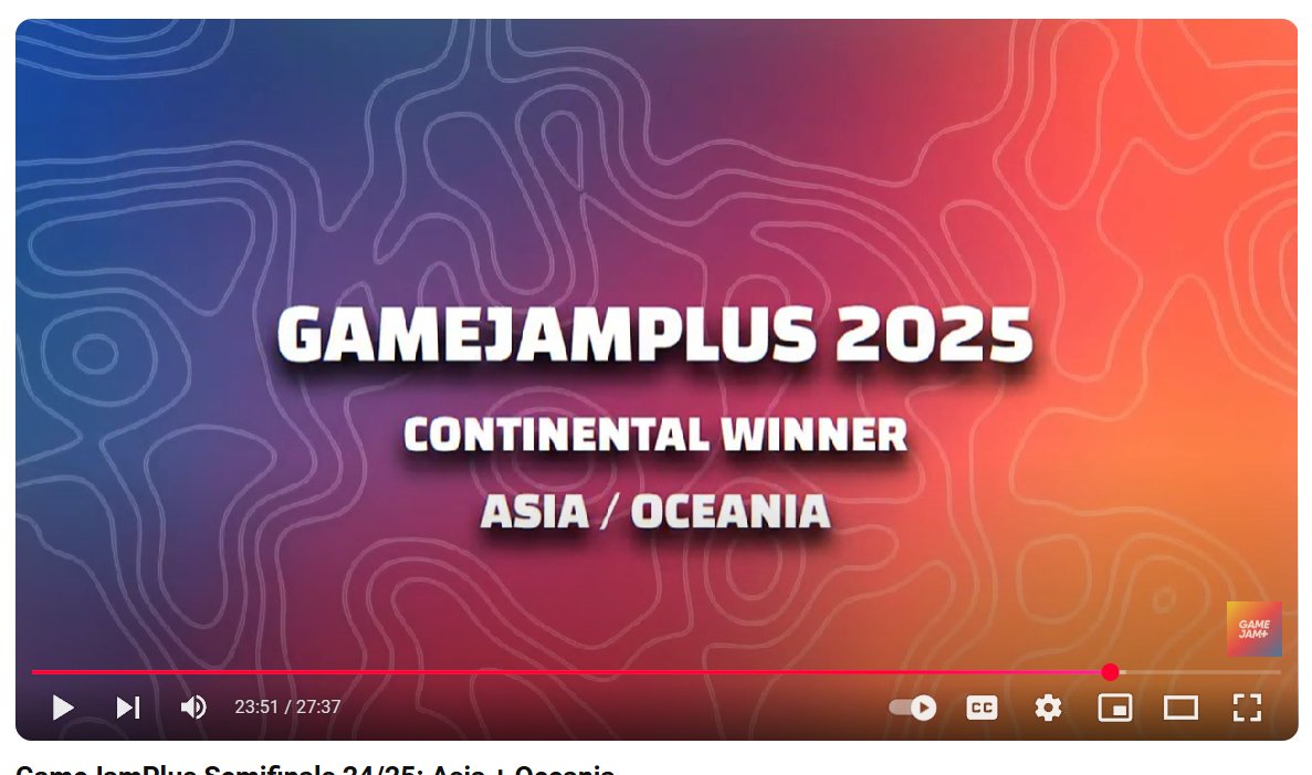 wingspoo's tweet photo. It has been a day and I still can't believe it T_T At first, I was already happy about moving to world finals (there were about 5-10 per continent). Then after that, I learned we were also the continental winner T_T #gamejamplus #indiegamedev https://t.co/MnA8aSrLYQ