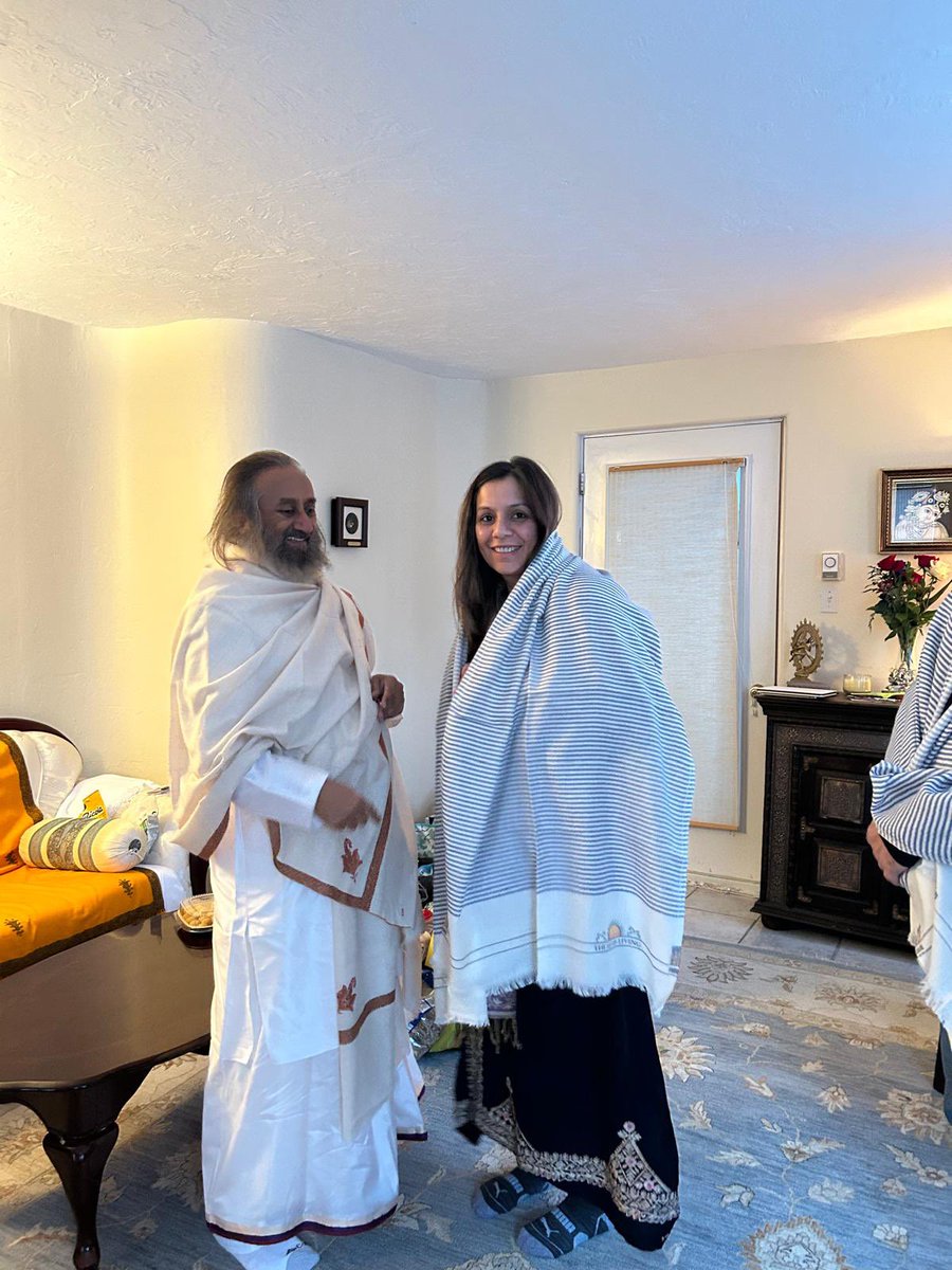 Ravi Prakash (@ravitaurus) on Twitter photo Feeling deeply spiritual today after meeting <a href="/Gurudev/">Gurudev Sri Sri Ravi Shankar</a> Ravi Shankar Ji. His aura and charisma are truly unmatched, and I feel incredibly blessed to receive his blessings. Looking forward to many more meetings with Gurudev to learn the invaluable lessons of the Art of Living. Feeling deeply spiritual today after meeting <a href="/Gurudev/">Gurudev Sri Sri Ravi Shankar</a> Ravi Shankar Ji. His aura and charisma are truly unmatched, and I feel incredibly blessed to receive his blessings. Looking forward to many more meetings with Gurudev to learn the invaluable lessons of the Art of Living.