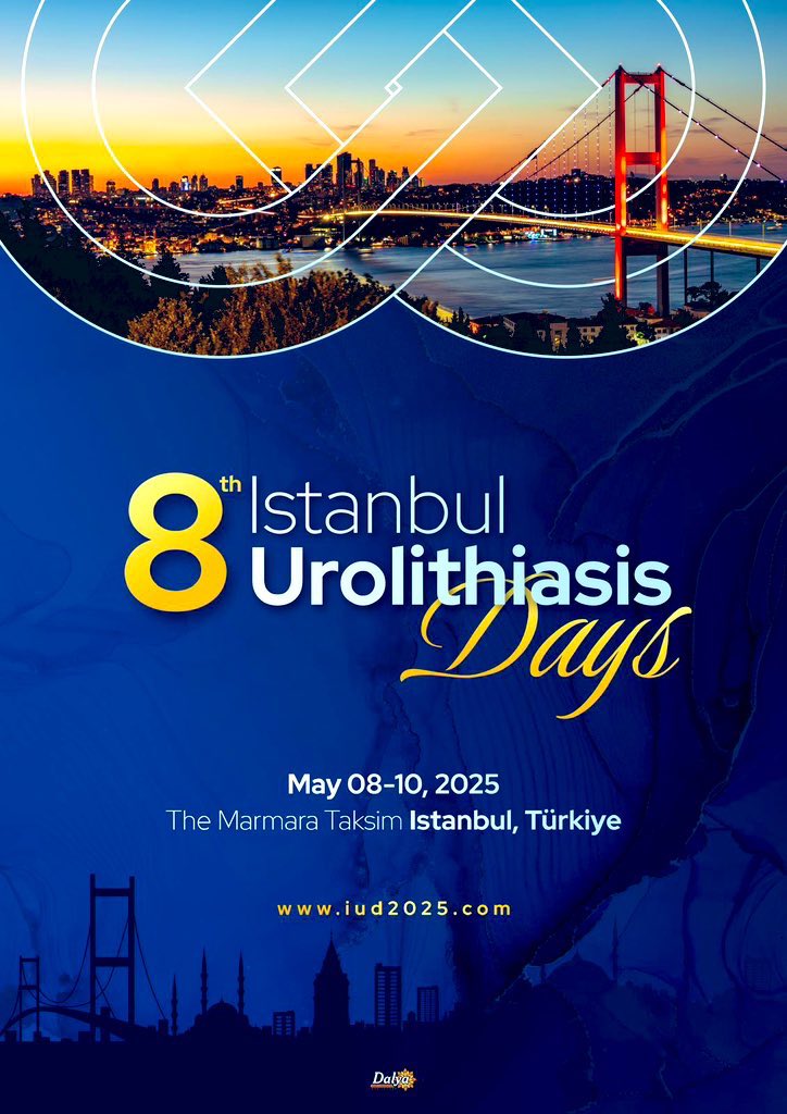 Don't miss this TRUE SCIENTIFIC STONE FEST.More than 40 reknowned experts from 22 countries!! Lectures, debates and live surgery demo's focusing on the new advances,evolving concepts and promising management alternatives in the Tx of urolithiasis. City" IrresIstanbul" awaits you.
