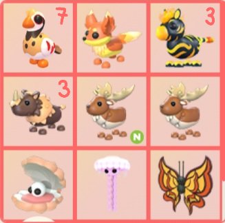 whitevelvette_'s tweet image. trading pets on left for pets on right !! also trading 21 baits (4k ice shards, can buy either bait)