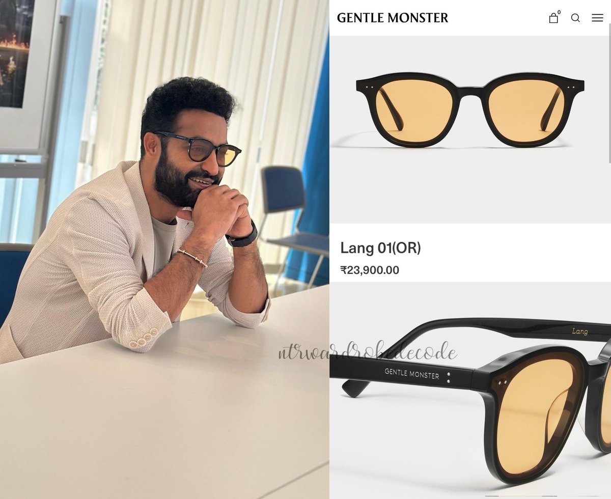 NTRWardrobe's tweet image. . @tarak9999 in Gentle Monster Sunglasses.
Cost - 23,900 INR
#ManOfMassesNTR
#NTRWardrobeDecode
