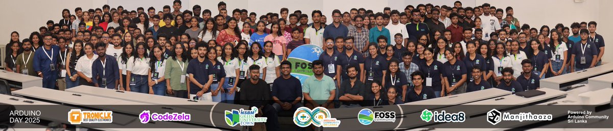 harikeeshan's tweet image. Arduino Day 2025 at NSBM green university
Happy to be a part of this. Special thanks to our speakers to making this event a blast and the NSBM FOSS community
@arduino #arduino #arduinoday #electronic #Innovation