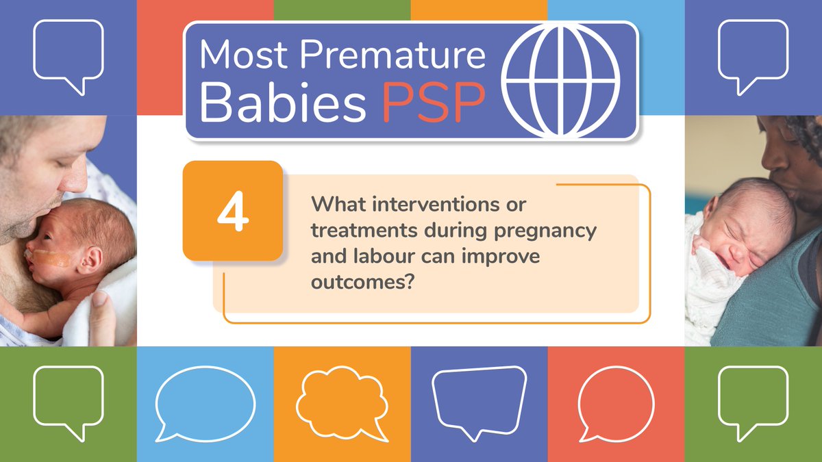 MostPremBabies's tweet image. #MostPremBabies Top 10 Research Priority; No. #4
❓What interventions or treatments during pregnancy and labour can improve outcomes?
@NPEU_CTU
@MCRI_for_kids