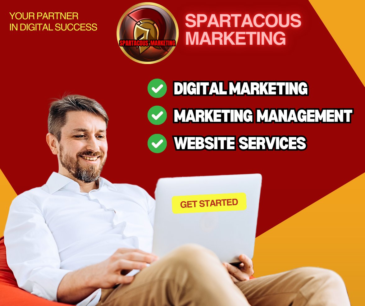 📷 ELEVATE YOUR BRAND WITH SPARTACOUS MARKETING! 📷
📷 Want to stand out in the digital world? We make marketing easy and effective! 📷 Whether you're a small business, entrepreneur, or brand looking to expand, Spartacous Marketing is your go-to partner for success!