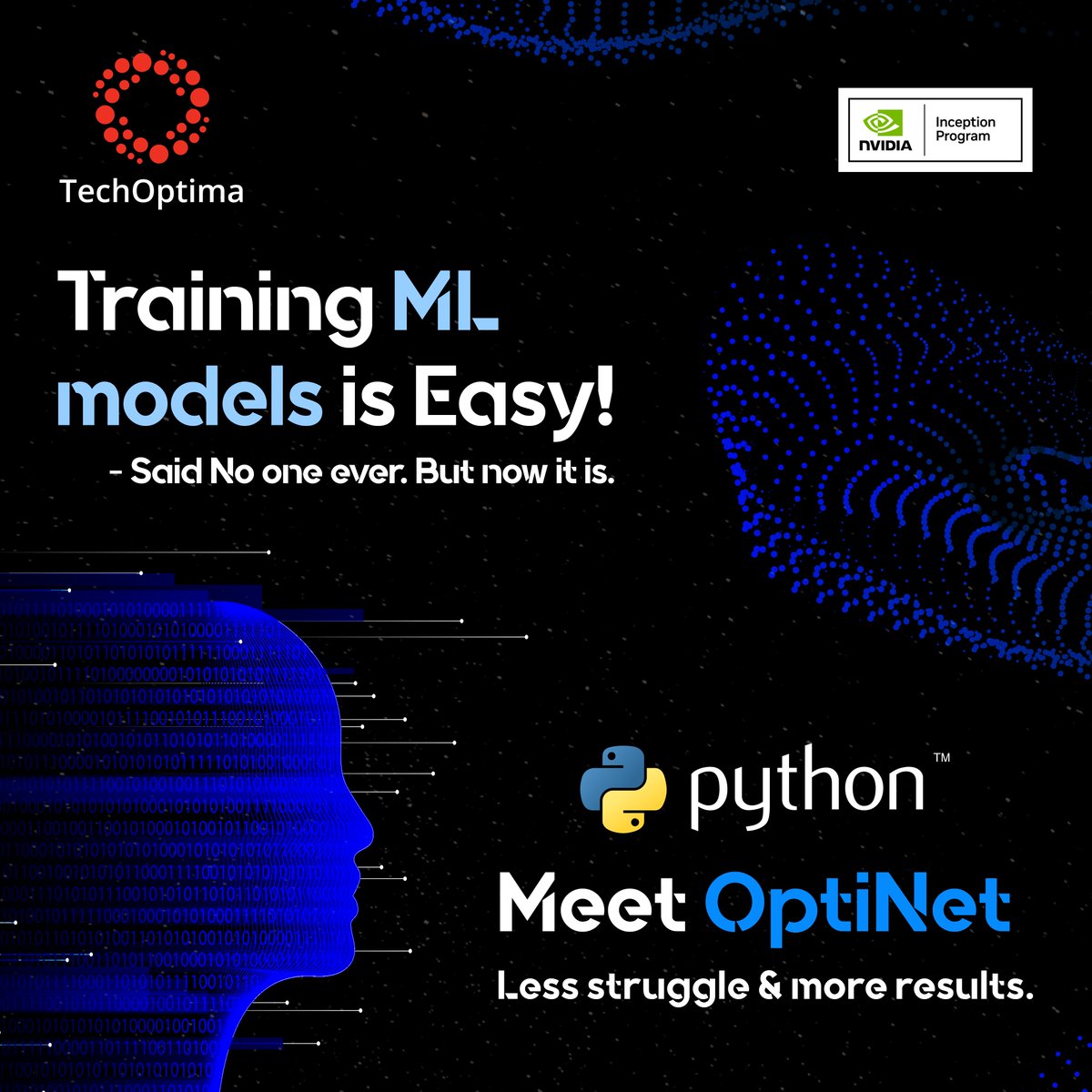TechOptima_AI's tweet image. OptiNet – One Python Library for ML and NLP workflows
✅ Train ML & LLMs without the library chaos.
✅ One seamless workflow.
✅ More training, less troubleshooting.
Less struggle. More results.
Install OptiNet:
pypi.org/project/OptiNe…
#OptiNet #TechOptima #Pythonlibrary