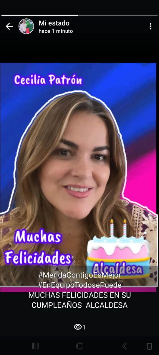 faustofrancos's tweet photo. Estimada Cecilia Patrón Laviada:
Con absoluto reconocimiento a tu labor incansable, deseo expresarte mis más sinceras felicitaciones en este día tan especial.
Tu energía, compromiso y liderazgo han dejado huella profunda en Mérida, y han consolidado una forma de hacer política. https://t.co/DBWTvrCewP