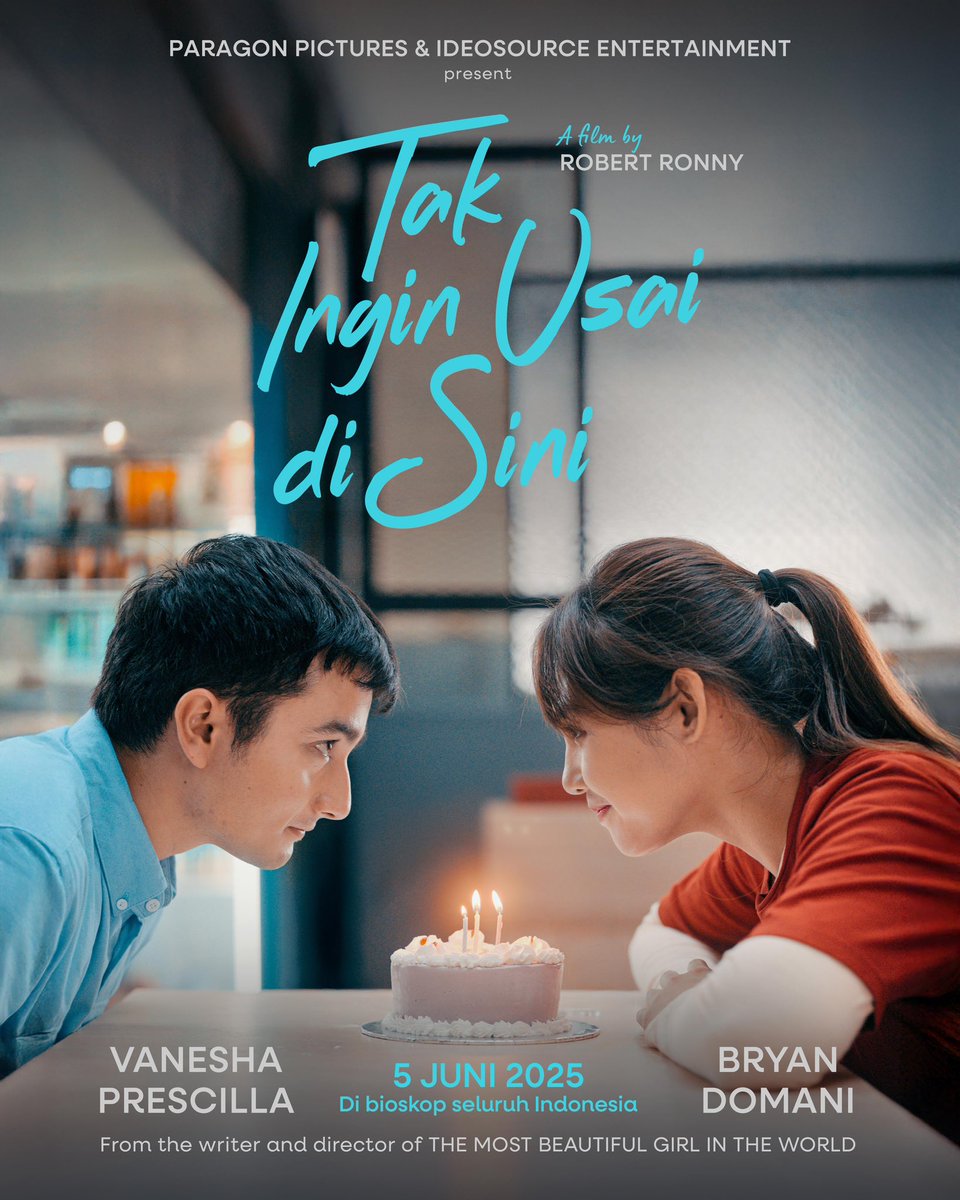 cinepolisID's tweet image. K (#BryanDomani) dan Cream (#VaneshaPrescilla) saling mencintai dalam diam. Mereka tak pernah dapat kesempatan untuk menyatakannya, karena takdir yang tak bisa mereka hindari. 🥀

Tak Ingin Usai di Sini, tayang 5 Juni di Cinépolis Cinemas.

#TAKIS #TakInginUsaidiSini
#CinepolisID