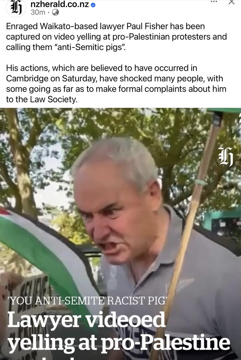 Fk you <a href="/nzherald/">nzherald</a> - you blur out faces of criminals and extreme leftists misbehaving but you choose to fully dox this guy. He should be New Zealander of the year.