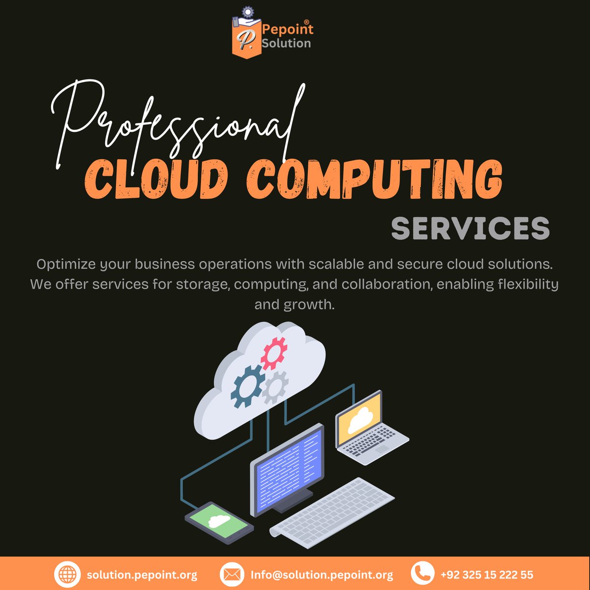 sloutionpepoint's tweet photo. ☁ Power up your business with secure &amp; scalable cloud solutions! 🚀
We offer:
✅ Cloud storage &amp; data security 📂
✅ Computing &amp; collaboration ⚙️
✅ Flexible &amp; scalable cloud solutions 🌍
📩 Get in touch now!
🌐 https://t.co/b2qtKDVD3h | 📧 Info@solution.pepoint.org https://t.co/K77fEc3jHd