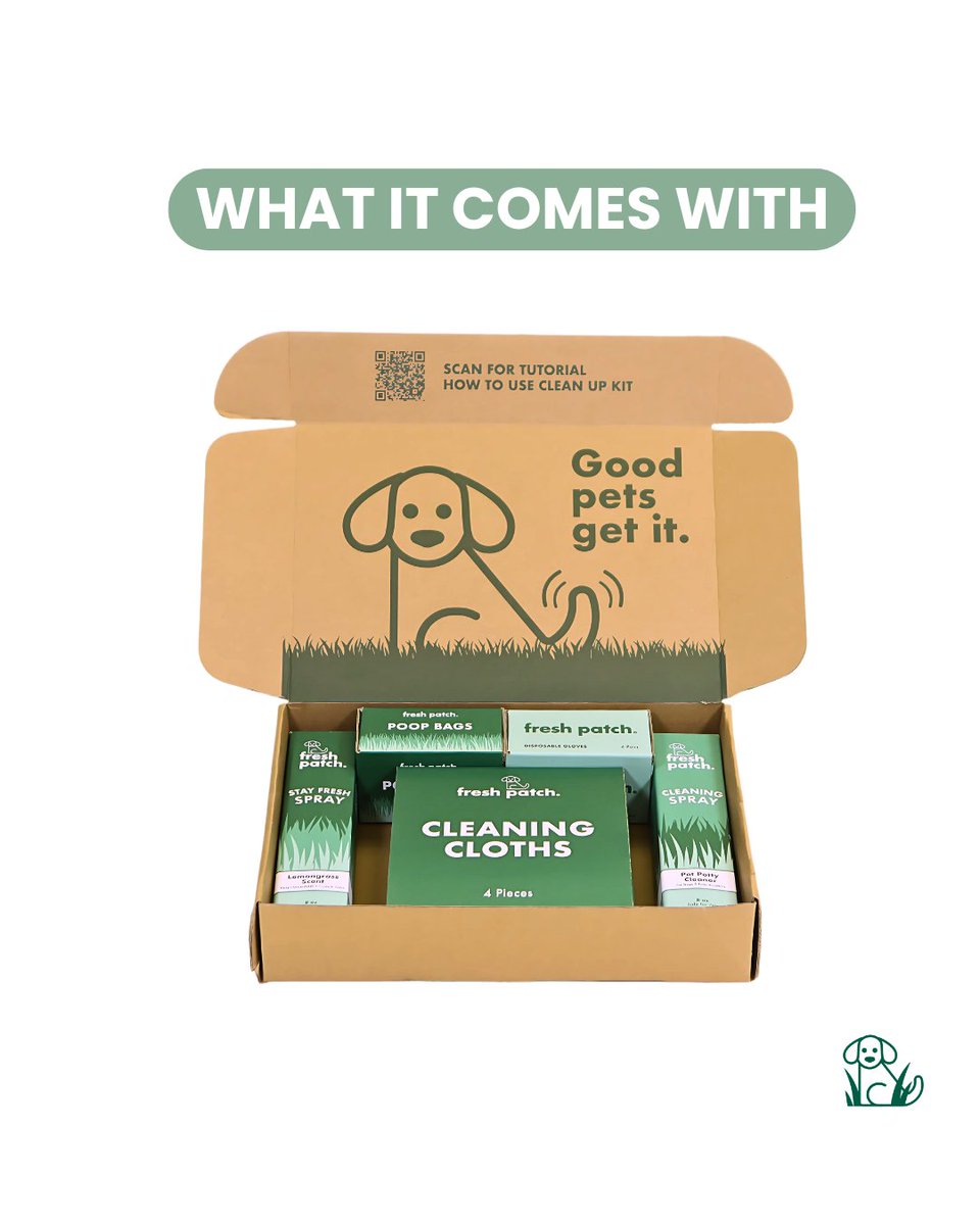 What's Inside the Fresh Patch CLEANING KIT 💦🧤⁠
⁠
If you want to keep your hands and tray tidy when it's time to replace your grass, this is a must-have!⁠
⁠⁠
Get yours today at FRESHPATCH.COM