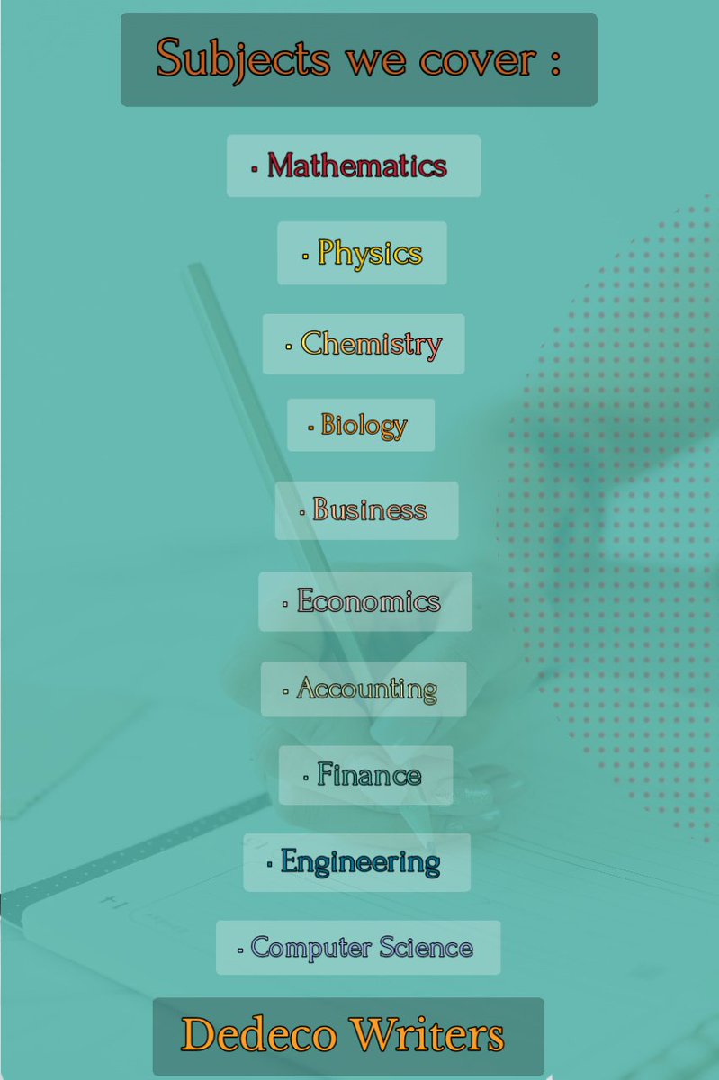 Dedeco_Writers's tweet image. 🚀 Need Reliable Writing Services? We Deliver Excellence! 🚀

At Dedeco Writers, we provide high-quality writing solutions.

✨ Timely Delivery | 💯 Plagiarism-Free | Affordable Rates ✨

📥DM us today to get started!

#WritingServices
#AcademicExperts
#DedecoWriters