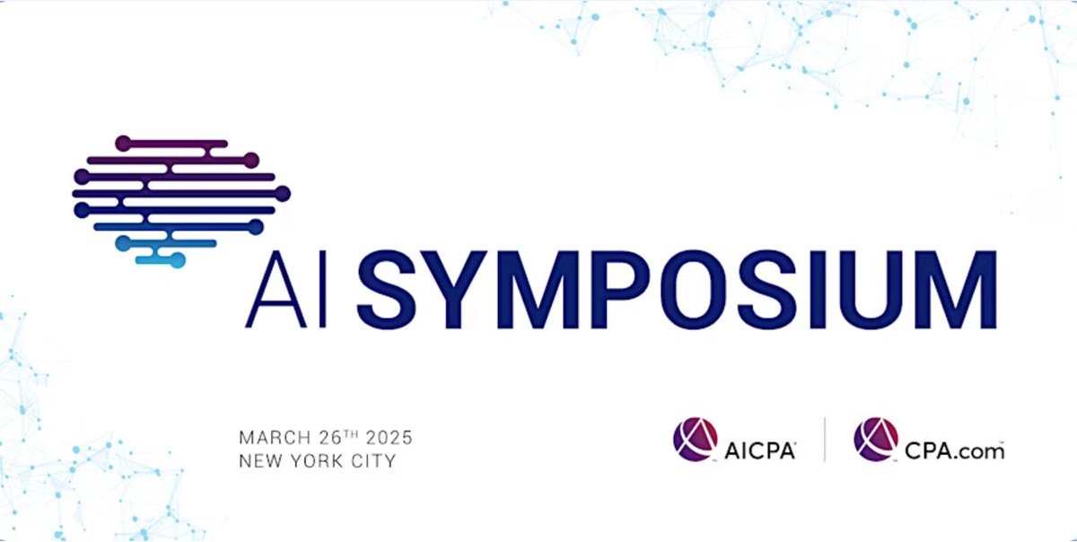 New York bound 🗽 (again)

This time, representing <a href="/truewindai/">Truewind</a> at the <a href="/AICPA/">American Institute of CPAs</a> / <a href="/CPAcom/">CPA.com</a> AI Symposium. One full day of AI in Accounting &amp; Finance with the brightest minds in this field:

- Technologists
- Standard setters
- Regulators
- Banking
- Firm leaders
- And industry thought