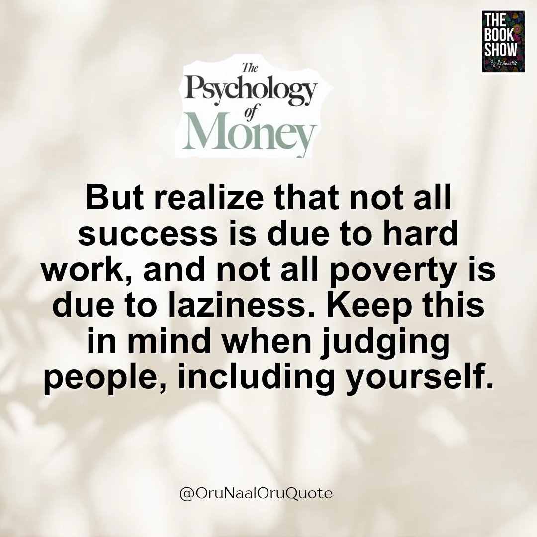 If you haven't read 'The Psychology of Money,' this quote is a glimpse of its wisdom..❤️☀️

✍🏻: <a href="/morganhousel/">Morgan Housel</a>
📖: <a href="/JaicoBooksIN/">Jaico Publishing House</a>