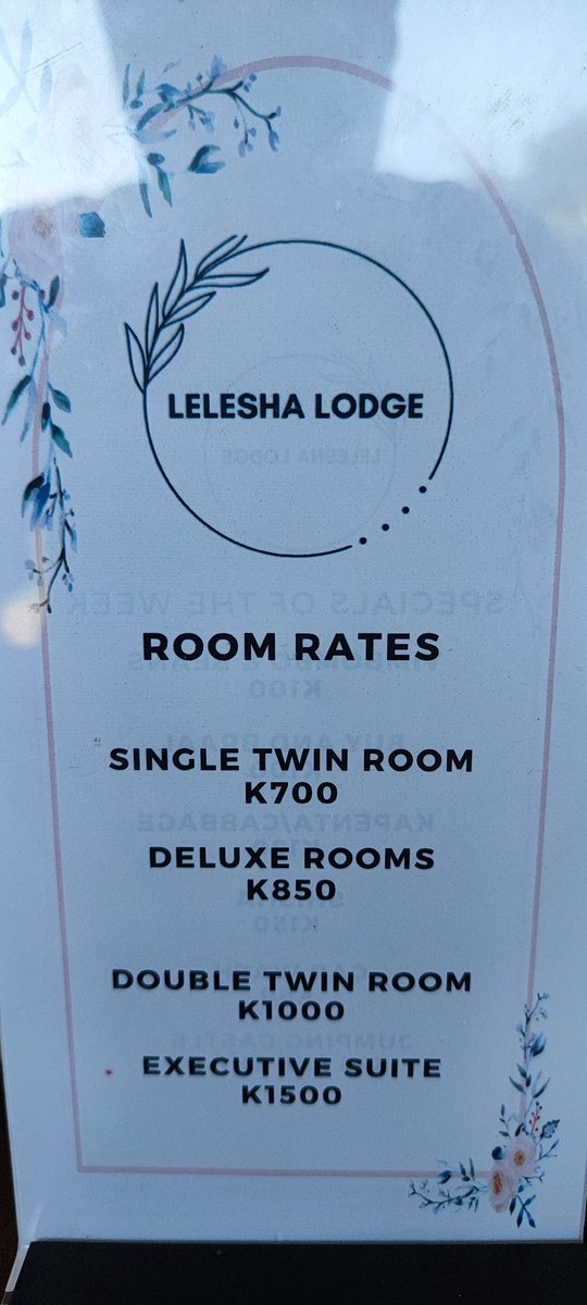 <a href="/LeleshaL/">Lelesha Lodge</a> odge is just before the Mumbwa weighbridge. Give them a try.