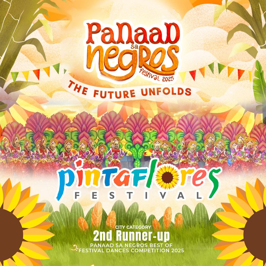 SCCLGUPH's tweet photo. 🎉 We secured 2nd Runner-Up! Tribu Pintaflores proudly earned 2nd Runner-Up in the 2025 Panaad sa Negros Best of Festival Dances Competition (City Category). A testament to everyone's dedication, talent, and hard work! 🙌 Congratulations! 🌟 #PanaadSaNegros2025 https://t.co/HS0CDnIWYY