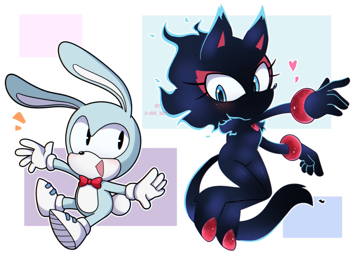 R_1807_'s tweet image. 🐰🐈‍⬛💕
•

•
#ProtoSonaze #FeelsTheRabbit #ProtoBlaze