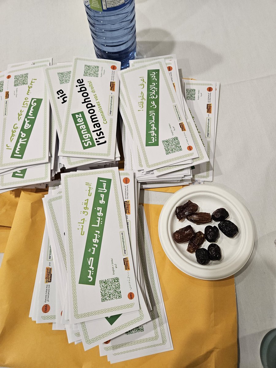 RacialProfiling's tweet image. Community Iftar tonight @SFU hosted by @bcislamophobia with @canadavisalaw @RacialProfiling @SALC_BC #UBCMuslimLawStudents @AllardLaw @nccm
@CMLAACAM @CanArabLaw
@AmiraElghawaby
@LawFoundationBC
@bccla
@NikiSharma2

Much to learn and share. Urdu. Farsi. Arabic. French. Brochures.