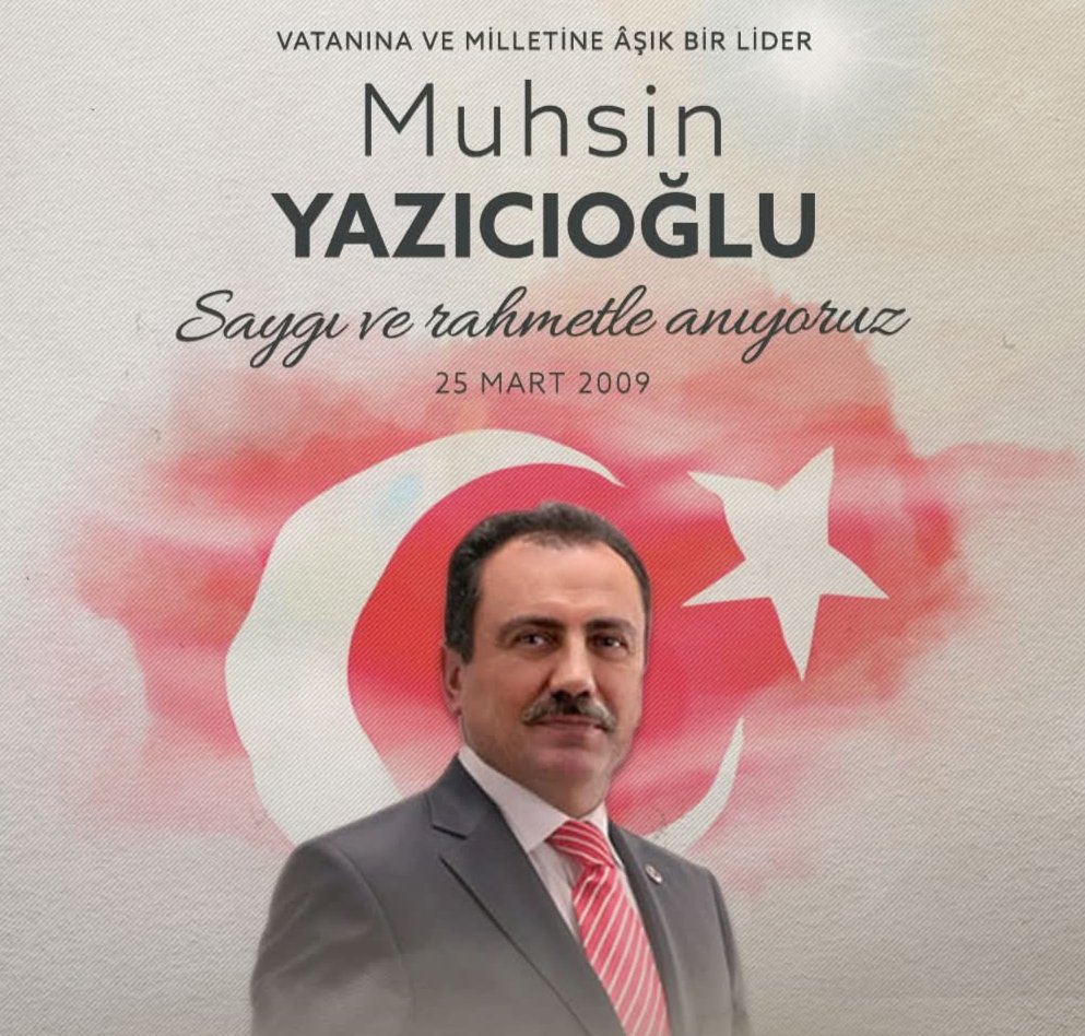 Şehit #muhsinyazicioglu 'nu vefatının yıldönümünde saygı minnet ve özlem ile anıyoruz. 

Mahçubiyetle hatırladığımız bugünlerin bileni ve önemli karakterlerinden olması hususuyla, nice Muhsinler yetişsin hassasiyetleri ile yad ediyoruz.

#MuhsinYAZICIOĞLU