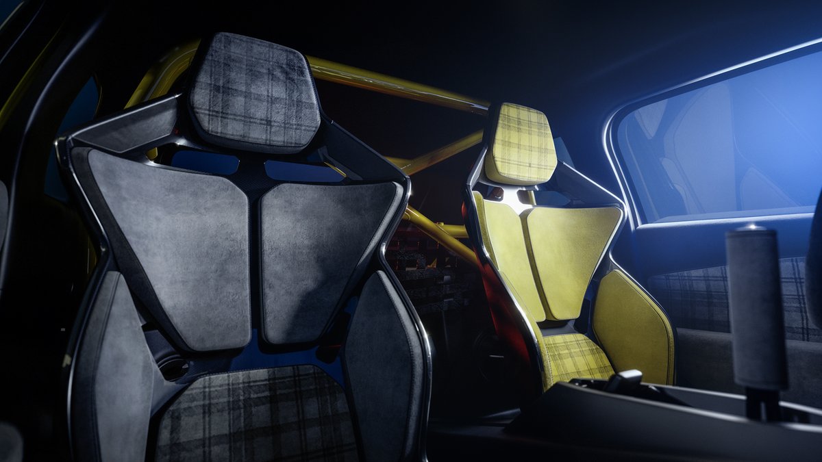 RenaultIndia's tweet image. #Renault5 #Turbo3E the turbo spirit is also found in its boldly sporty interior
bucket seats, 10-inch openR, power boost button on the steering wheel, rally-style handbrake for a supercharged atmosphere.
learn more about this 100% electric model: bit.ly/r5-turbo-3e