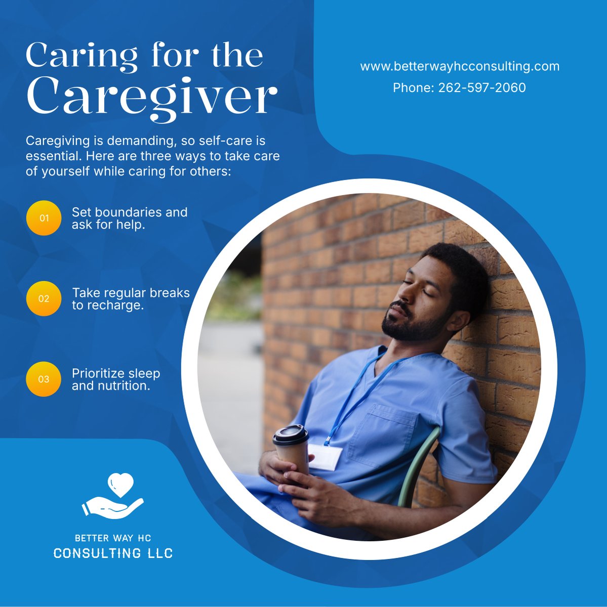 betterwayhc's tweet image. Caregivers need care too! These self-care tips are designed to help you stay healthy and energized while providing the best care for your loved one. 

#HomeHealthCare #MilwaukeeWI #CaregiverSelfCare