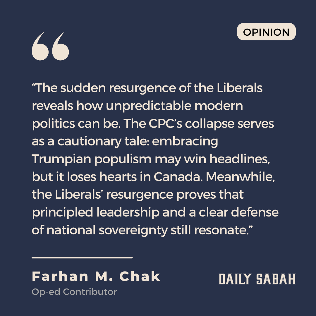 Canada’s political earthquake: A stunning liberal resurgence - by Farhan Mujahid Chak | DS Opinion
dailysabah.com/opinion/op-ed/…