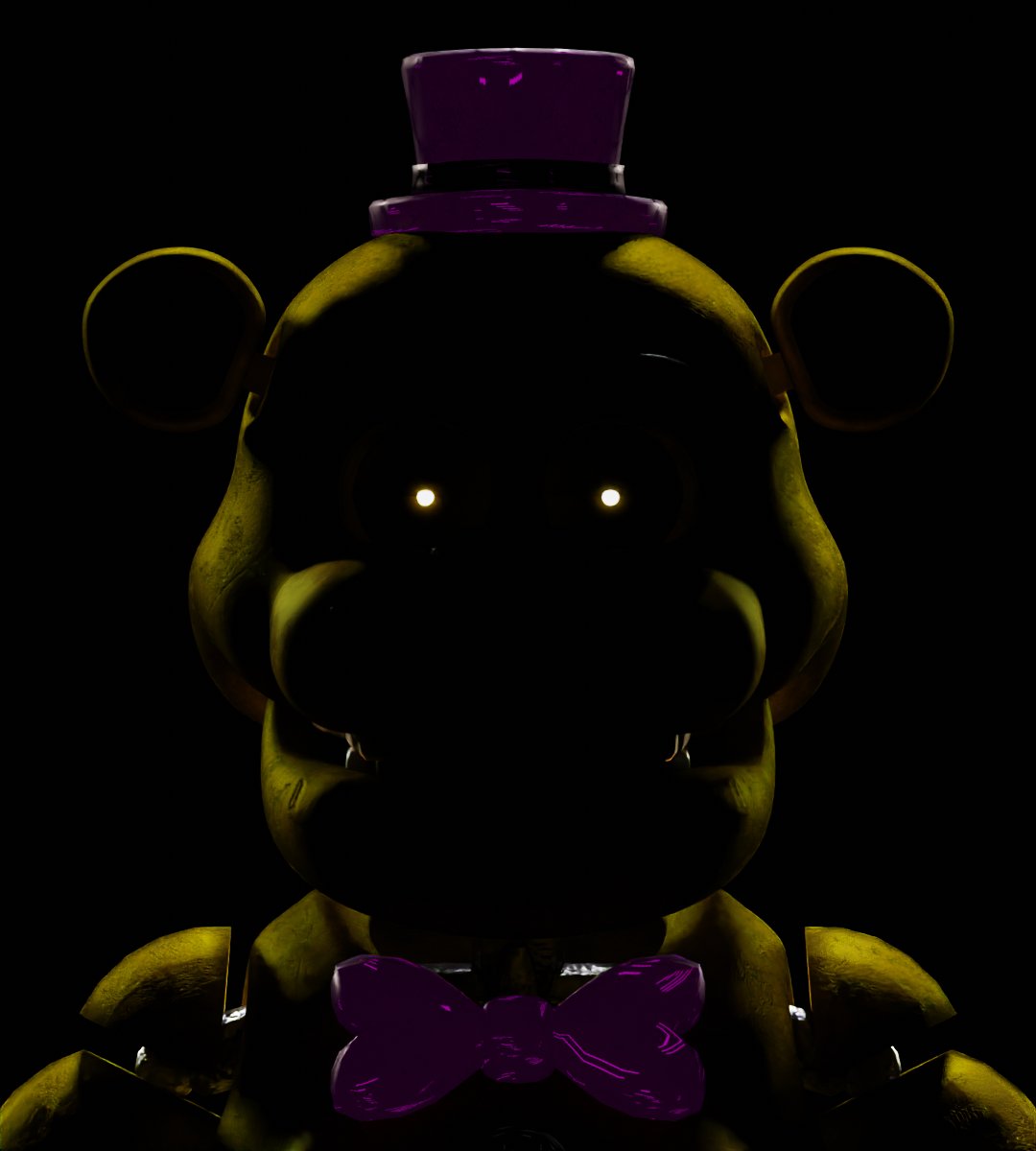 HystericalPanda's tweet image. UCN Fredbear but he&apos;s not as ugly to look at 
#FNAF #Fredbear #UCN #b3d