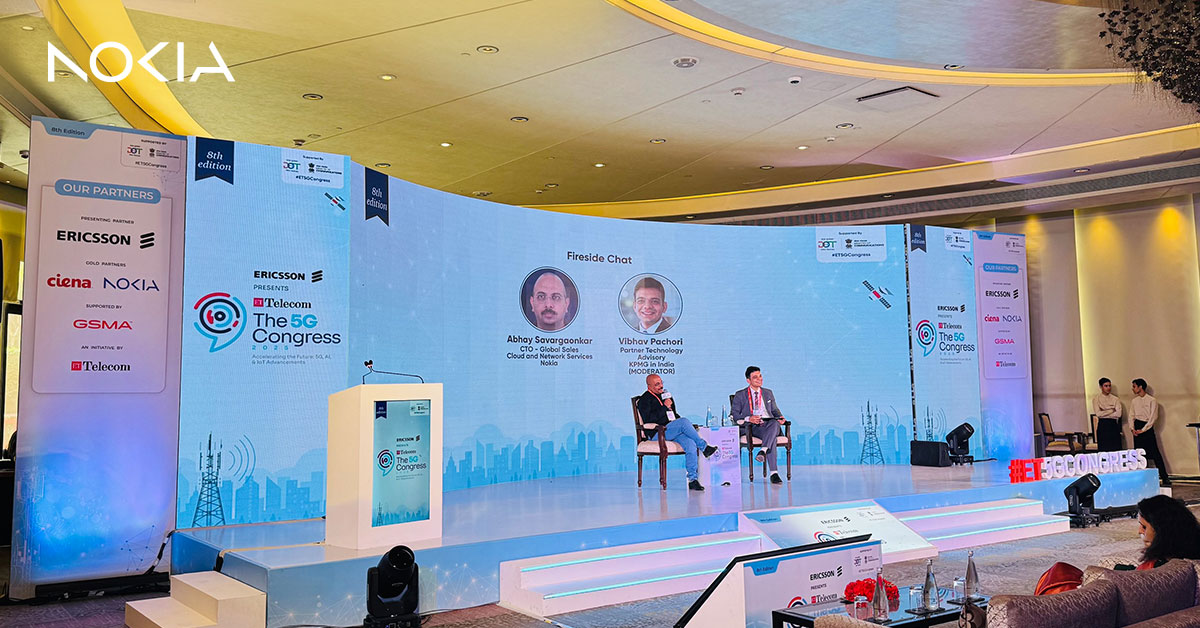 In an insightful fireside chat at the #ET5GCongress in New Delhi, Nokia’s Abhay Savargaonkar deep dives into the role of the #APIeconomy in monetizing #5G for enterprises, and shares global success stories.

Know more: nokia.ly/41WV9op

<a href="/ETTelecom/">ETTelecom</a>