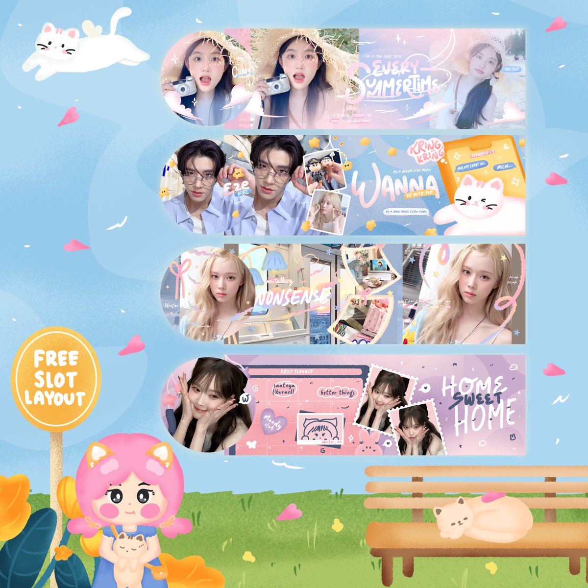 help repOst yah meongs &gt;_O

4 FREE SLOT LAYOUT by req dari katalog piya spesial untuk merayakan ulang tahun kakak ayya <a href="/moonstarsvv/">Ayya.</a> yipyippie! 🥳🎊🎁🎂

ayO ikut meongs! cek ALT untuk ikutan yaah :3

#zonauang