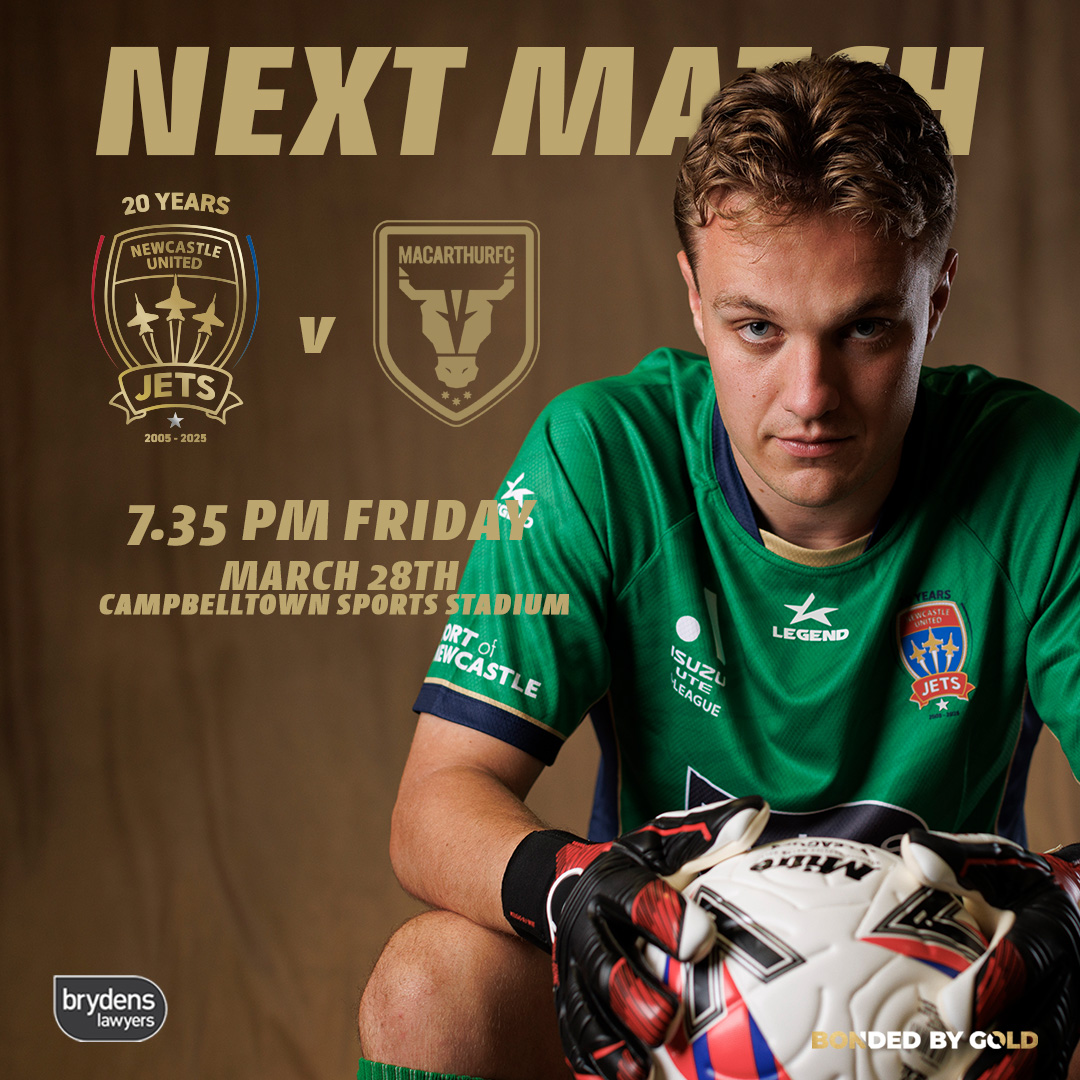 NewcastleJetsFC's tweet photo. 𝑻𝒉𝒊𝒔 𝒘𝒆𝒆𝒌 for the Jets ✈️

#BondedByGold https://t.co/TmFRBDw3IX