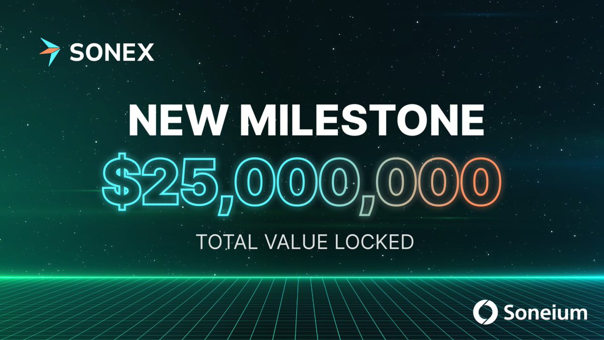 sonex_so's tweet photo. 🚀 SONEX's TVL has SOARED past $25 M and is climbing FAST! 📈

🔥 This is YOUR moment to jump in and ride the wave! Let’s smash limits together and take TVL to the MOON! 🌕

👉 Join NOW: https://t.co/4tyKwpbJ9V

LFG! 💿✨

#DeFi #Crypto #Liquidity #SONEX #TVL #ToTheMoon 🚀 https://t.co/LeKNEMPGwD