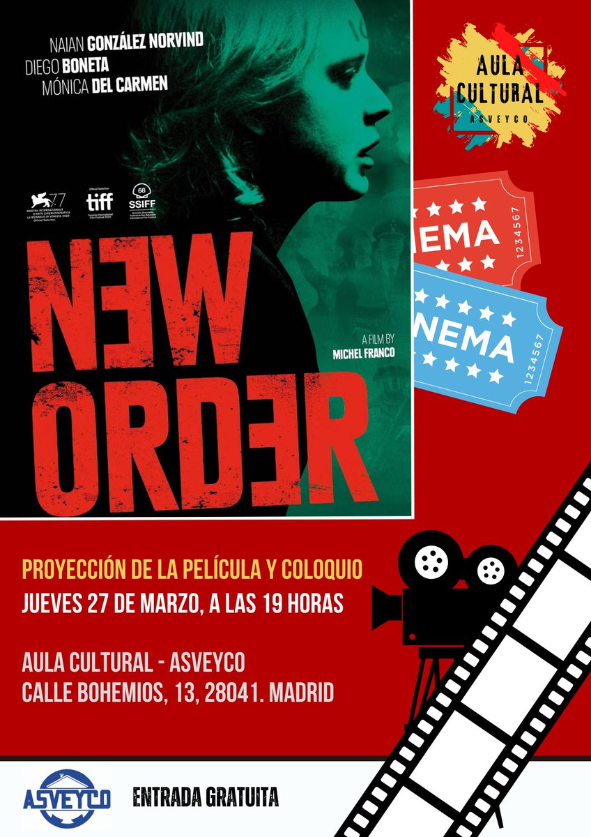 ASVEYCO's tweet photo. 🔴 "Cuando el orden colapsa, ¿quién sobrevive?" 🔴
La desigualdad, el abuso de poder y el descontento social explotan en Nuevo Orden (2020), una impactante distopía de Michel Franco que nos enfrenta a los miedos de nuestra época. https://t.co/OUCKV6Z0nV
#CineCrítico #NuevoOrden https://t.co/gEw7hgL9pF