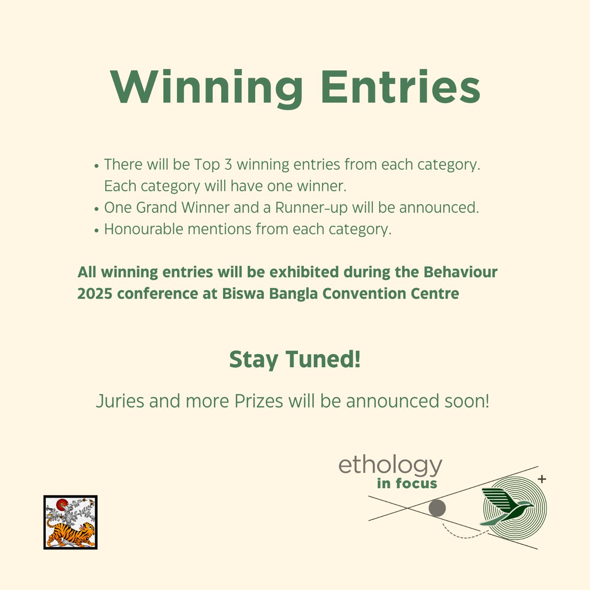 Behaviour2025's tweet image. Capture the essence of animal behaviour through your lens!

We invite photographers of all levels to participate in Ethology in Focus photography contest

Submission deadline: 31st May 2025

Visit: behaviourindia2025.in/Ethology-in-Fo…

#behaviour2025 
#AnimalBehavior 
#Photographycontest