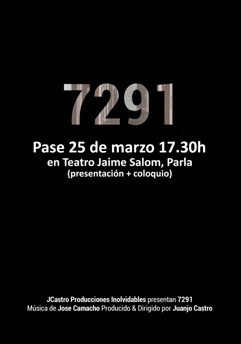 Juanjo Castro (@juanjocastrotv) on Twitter photo Hoy pase de 7291 (+ coloquio) en el Teatro Jaime Salom de Parla #7291documental <a href="/MareaResidencia/">Marea de Residencias</a> <a href="/pladigmare/">PLADIGMARE</a> <a href="/VyJ_7291/">7291:Verdad y Justicia para las víctimas en las R.</a> Hoy pase de 7291 (+ coloquio) en el Teatro Jaime Salom de Parla #7291documental <a href="/MareaResidencia/">Marea de Residencias</a> <a href="/pladigmare/">PLADIGMARE</a> <a href="/VyJ_7291/">7291:Verdad y Justicia para las víctimas en las R.</a>
