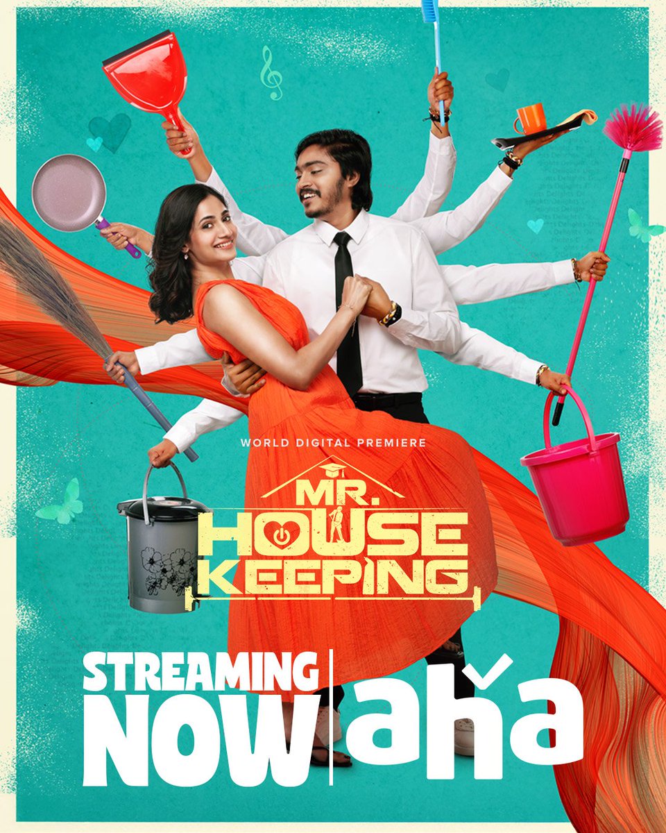 gillboy23's tweet photo. Tamil Movie #MrHouseKeeping Streaming Now on #ahaTamil
Directed by - Arun Ravichandran
Starring - #HariBhaskar #LosliyaMariyanesan #Ilavarasu #ShahRa #Rayaan https://t.co/hIq5jviYcI