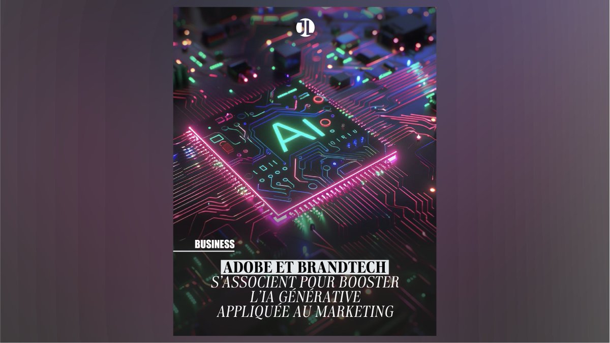 L’IA générative, nouveau moteur des campagnes publicitaires ? 👇

Le groupe international BrandTech et <a href="/Adobe/">Adobe</a>, leader mondial de la création numérique, ont annoncé avoir signé un partenariat visant à booster la création #Marketing.

journalduluxe.fr/fr/business/in…