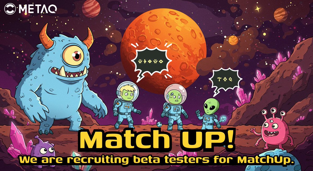 Match Up Beta Tester Recruitment

Recruitment Period: 3.25 – 4.8
Winner Announcement: 4.10
Beta Launch Schedule: To be announced later

Additional Rewards
All users participating in the beta test will receive Match Points usable on the Match Up platform

forms.gle/ZWi6aB9nRm6XZ2…