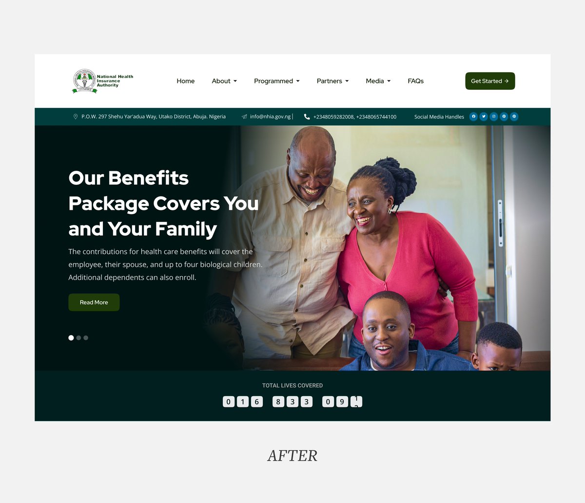 PAULTIMILEHIN1's tweet image. GM Designers,

Redesigned the NHIA website hero section for a cleaner, more user-friendly look! ✨ Improved readability, layout, and visual appeal.

Swipe to see the transformation! Thoughts? 👇 

#UIDesign #WebRedesign #NHIA