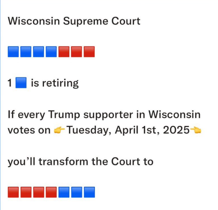 Wisconsin Patriots, the nation's fate rests with you! 

Early vote data shows Republicans underperforming 2024 by 2%. Please vote!