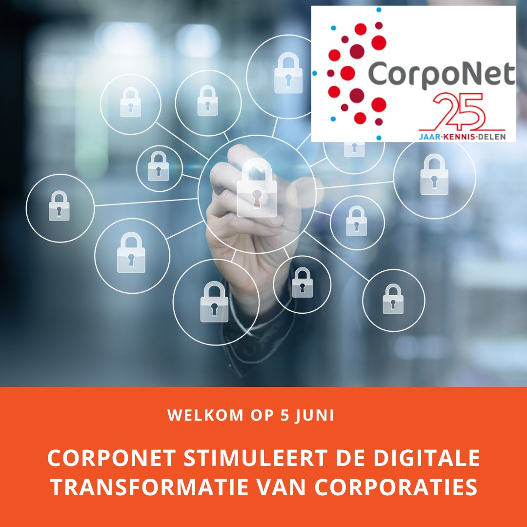 𝗖𝗼𝗿𝗽𝗼𝗡𝗲𝘁 𝗺𝗮𝗮𝗸𝘁 𝗱𝗶𝗴𝗶𝘁𝗮𝗹𝗲 𝘁𝗿𝗮𝗻𝘀𝗳𝗼𝗿𝗺𝗮𝘁𝗶𝗲𝘀 𝗺𝗼𝗴𝗲𝗹𝗶𝗷𝗸
We zijn verheugd om CorpoNet als partner te verwelkomen van ons AI-event op 5 juni in Leiden. CorpoNet zal onder meer een informatieve sessie verzorgen over security en digitalisering.