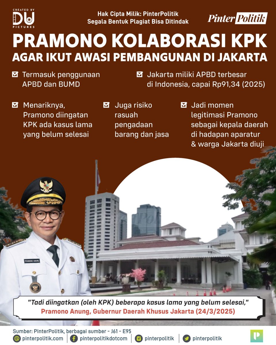 pinterpolitik's tweet image. Mas Pram dengan simbol seragamnya 👀

#pramonoanung #pramono #damkar #gubernurjakarta #dkj #jakarta #seragam #banjr #cctv #ppsu #infografis #beritapolitik #politikindonesia #pinterpolitik