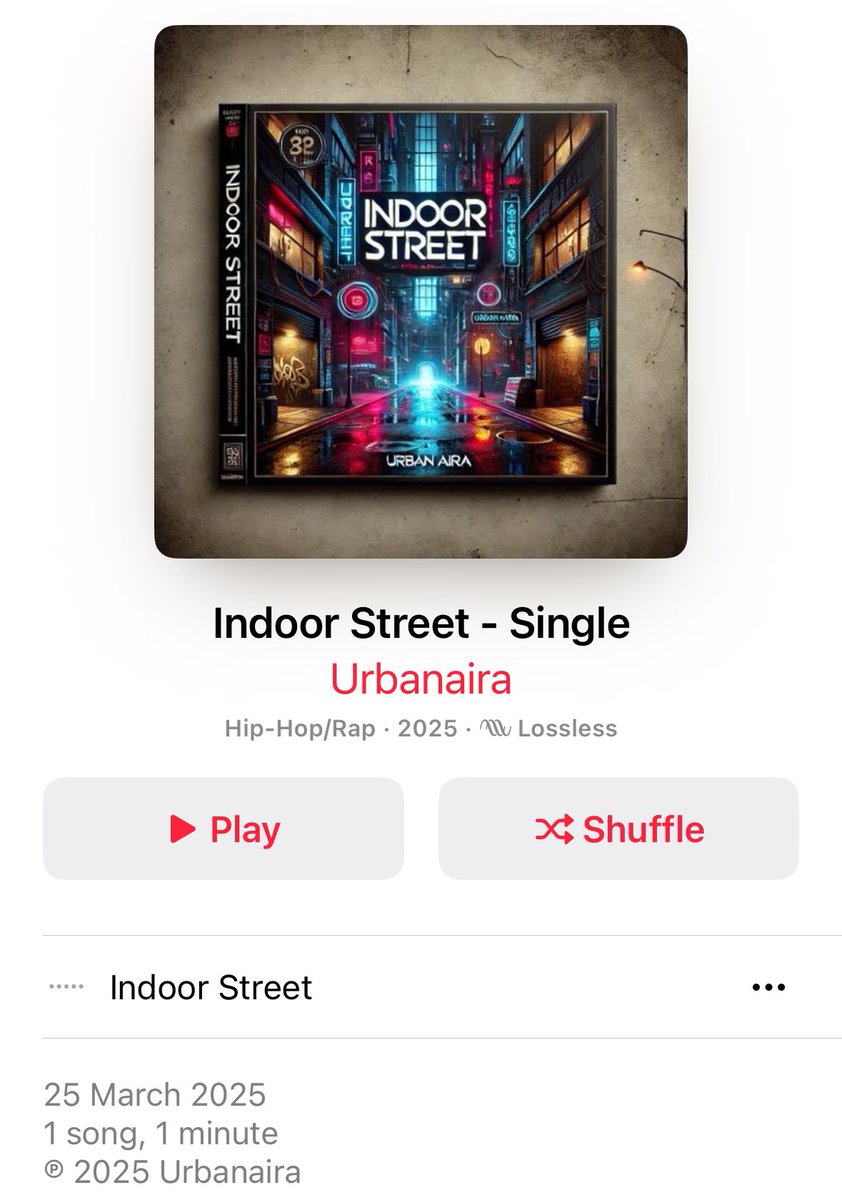 iamurbanaira's tweet photo. New Music Tuesday 

Indoor Street 

https://t.co/vBwnIaxOQi

#NowOutOnAllPlatforms https://t.co/x3Xl6Fyc5t